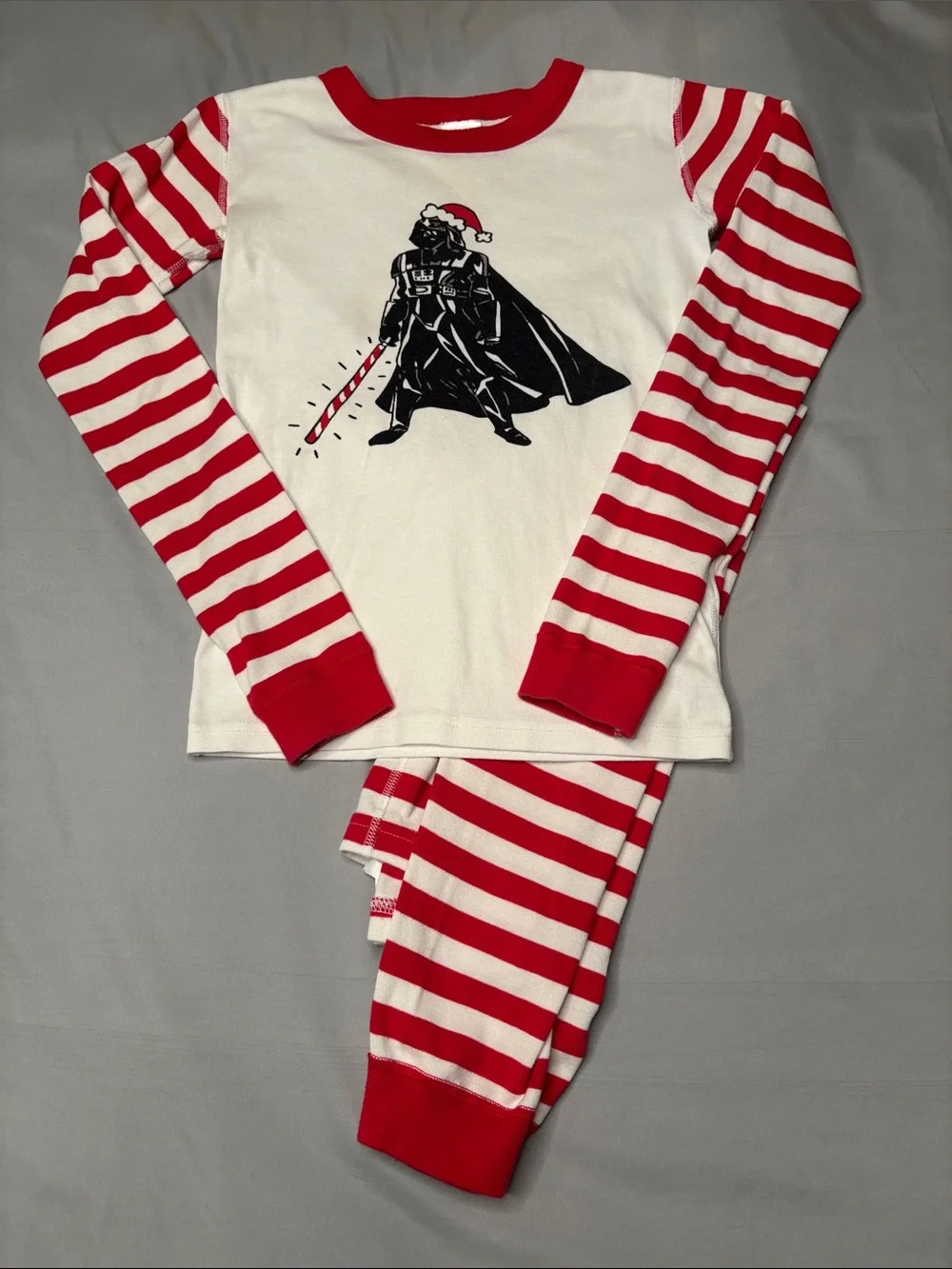 Hanna Andersson Star Wars Organic White and Red Pajama Set Kids Size 14 160 cm